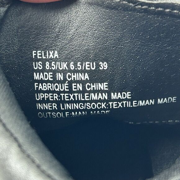 Shoedazzle Felixa Block Heel Hiker Bootie Size 8.5 Black Boots Rock Punk Grunge - Picture 11 of 16